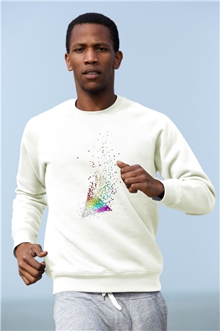 Pink Floyd Beyaz Unisex Sweatshirt