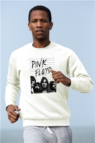 Pink Floyd Beyaz Unisex Sweatshirt