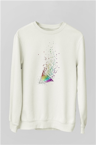 Pink Floyd Beyaz Unisex Sweatshirt