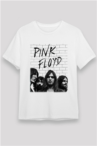 Pink Floyd Beyaz Unisex Tişört T-Shirt - TişörtFabrikası