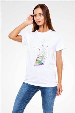 Pink Floyd Beyaz Unisex Tişört T-Shirt - TişörtFabrikası