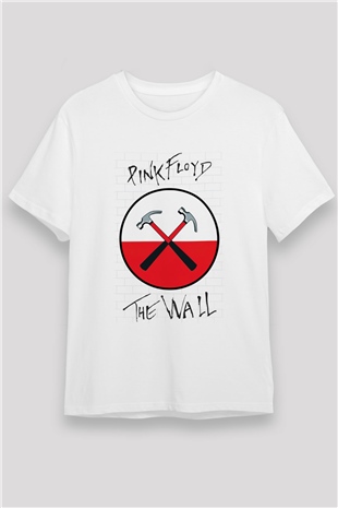 Pink Floyd Beyaz Unisex Tişört T-Shirt - TişörtFabrikası
