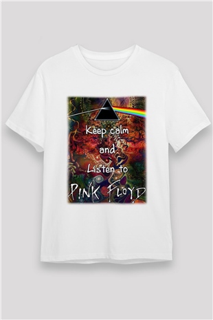 Pink Floyd Beyaz Unisex Tişört T-Shirt - TişörtFabrikası