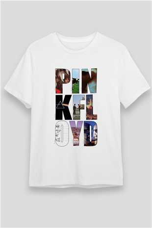 Pink Floyd Beyaz Unisex Tişört T-Shirt - TişörtFabrikası