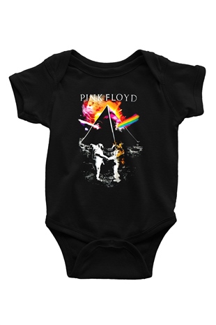 Pink Floyd Siyah Bebek Body - Zıbın
