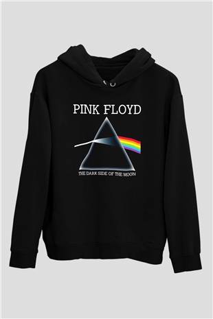 Pink Floyd Siyah Unisex Kapşonlu Sweatshirt