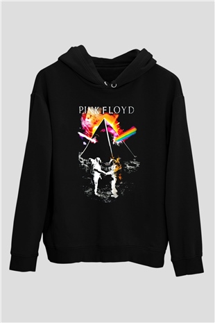 Pink Floyd Siyah Unisex Kapüşonlu Sweatshirt