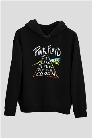 Pink Floyd Siyah Unisex Kapüşonlu Sweatshirt