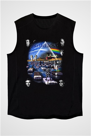 Pink Floyd Siyah Unisex Kolsuz Tişört