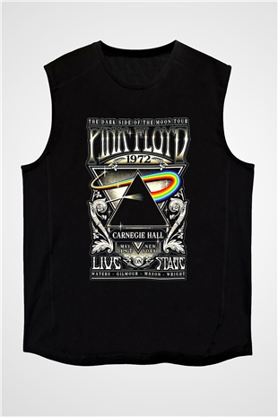 Pink Floyd Siyah Unisex Kolsuz Tişört