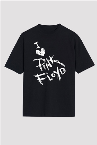 Pink Floyd Siyah Unisex Oversize Tişört T-Shirt