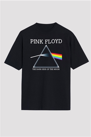 Pink Floyd Siyah Unisex Oversize Tişört T-Shirt