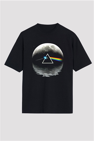 Pink Floyd Siyah Unisex Oversize Tişört T-Shirt