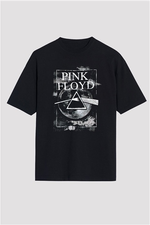 Pink Floyd Siyah Unisex Oversize Tişört T-Shirt