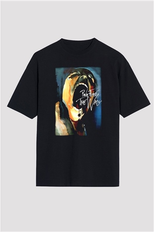 Pink Floyd Siyah Unisex Oversize Tişört T-Shirt