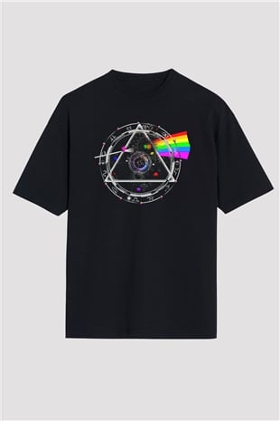 Pink Floyd Siyah Unisex Oversize Tişört T-Shirt