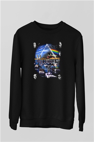 Pink Floyd Siyah Unisex Sweatshirt