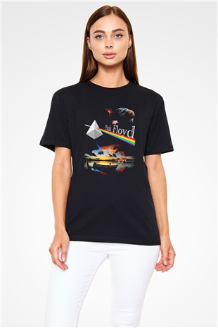 Pink Floyd Siyah Unisex Tişört T-Shirt - TişörtFabrikası