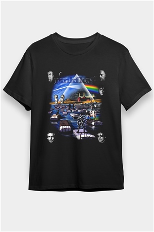 Pink Floyd Siyah Unisex Tişört T-Shirt - TişörtFabrikası