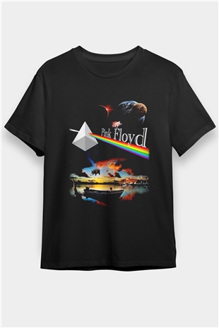 Pink Floyd Siyah Unisex Tişört T-Shirt - TişörtFabrikası