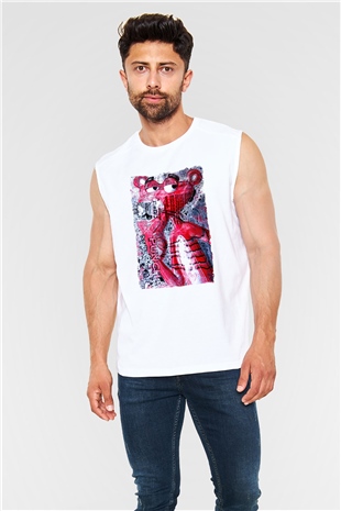 Pink Panther Beyaz Unisex  Kolsuz Tişört