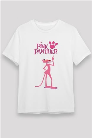 Pink Panther Beyaz Unisex Tişört