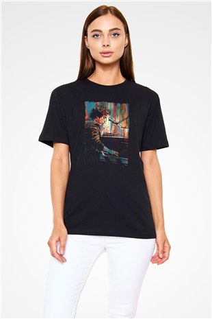 Piyanist Siyah Unisex Tişört T-Shirt - TişörtFabrikası