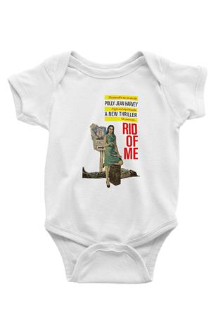 Pj Harvey Baskılı Beyaz Unisex Bebek Body - Zıbın