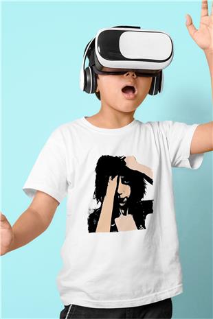 Pj Harvey Baskılı Beyaz Unisex Beyaz Çocuk Tişört - Tshirt