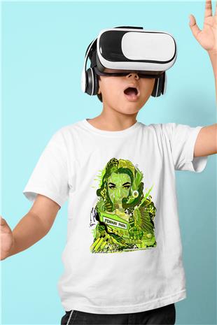Pj Harvey Baskılı Beyaz Unisex Beyaz Çocuk Tişört - Tshirt