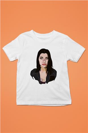 Pj Harvey Baskılı Beyaz Unisex Beyaz Çocuk Tişört - Tshirt