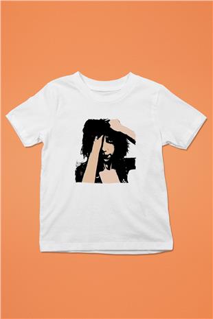 Pj Harvey Baskılı Beyaz Unisex Beyaz Çocuk Tişört - Tshirt