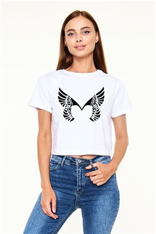 Placebo Beyaz Croptop Tişört