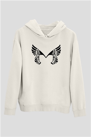 Placebo Beyaz Unisex Kapşonlu Sweatshirt