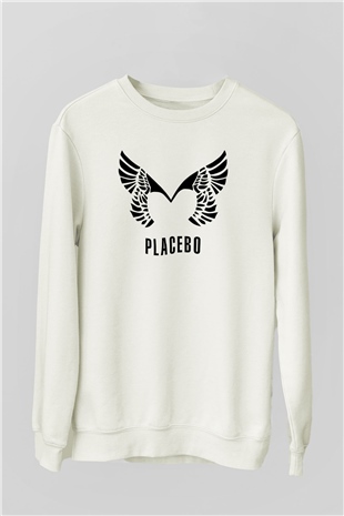 Placebo Beyaz Unisex Sweatshirt