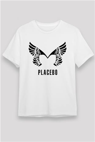 Placebo Beyaz Unisex Tişört T-Shirt - TişörtFabrikası