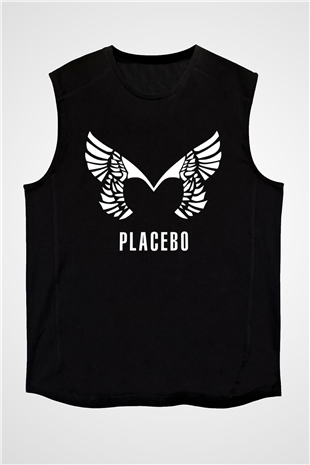 Placebo Siyah Unisex Kolsuz Tişört