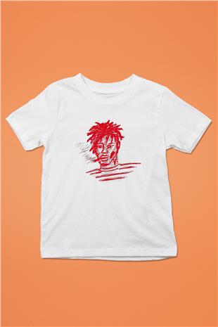 Playboi Carti Baskılı Beyaz Unisex Beyaz Çocuk Tişört - Tshirt