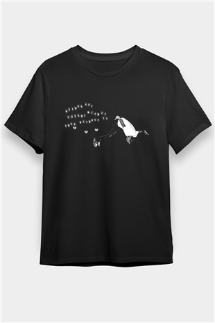 Playboi Carti Baskılı Unisex Siyah Tişört - Tshirt