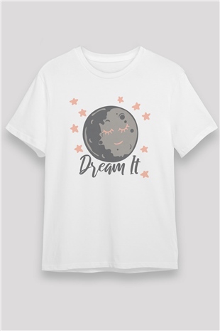 Plüton Beyaz Unisex Tişört T-Shirt - TişörtFabrikası