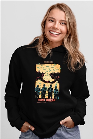 Point Break Siyah Unisex Hoodie