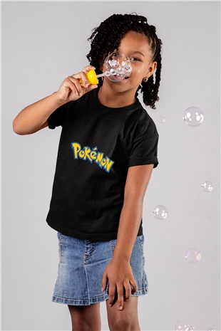 Pokemon Baskılı Beyaz Unisex Çocuk Tişört