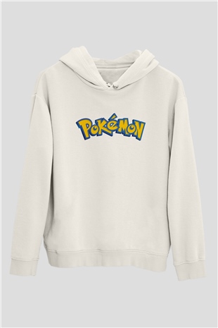 Pokemon Beyaz Unisex Hoodie