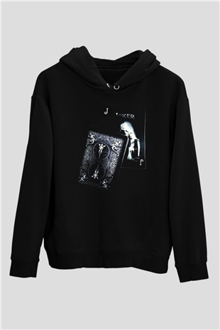 Poker Siyah Unisex Hoodie