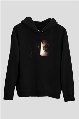 Poker Siyah Unisex Hoodie