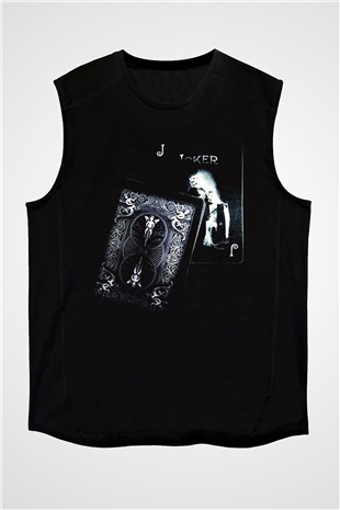 Poker Siyah Unisex Kolsuz Tişört