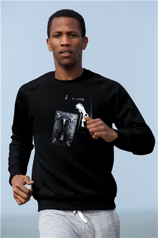 Poker Siyah Unisex Sweatshirt