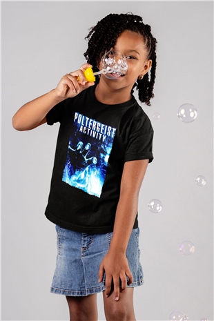 Poltergeist Siyah Unisex  Çocuk Tişört