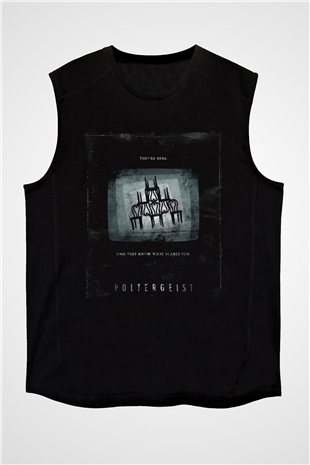 Poltergeist Siyah Unisex  Kolsuz Tişört