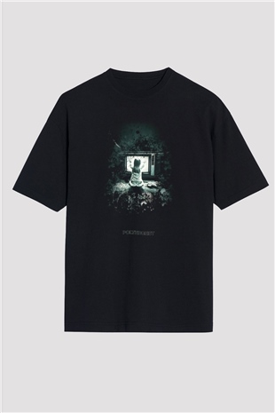 Poltergeist Siyah Oversize Tişört